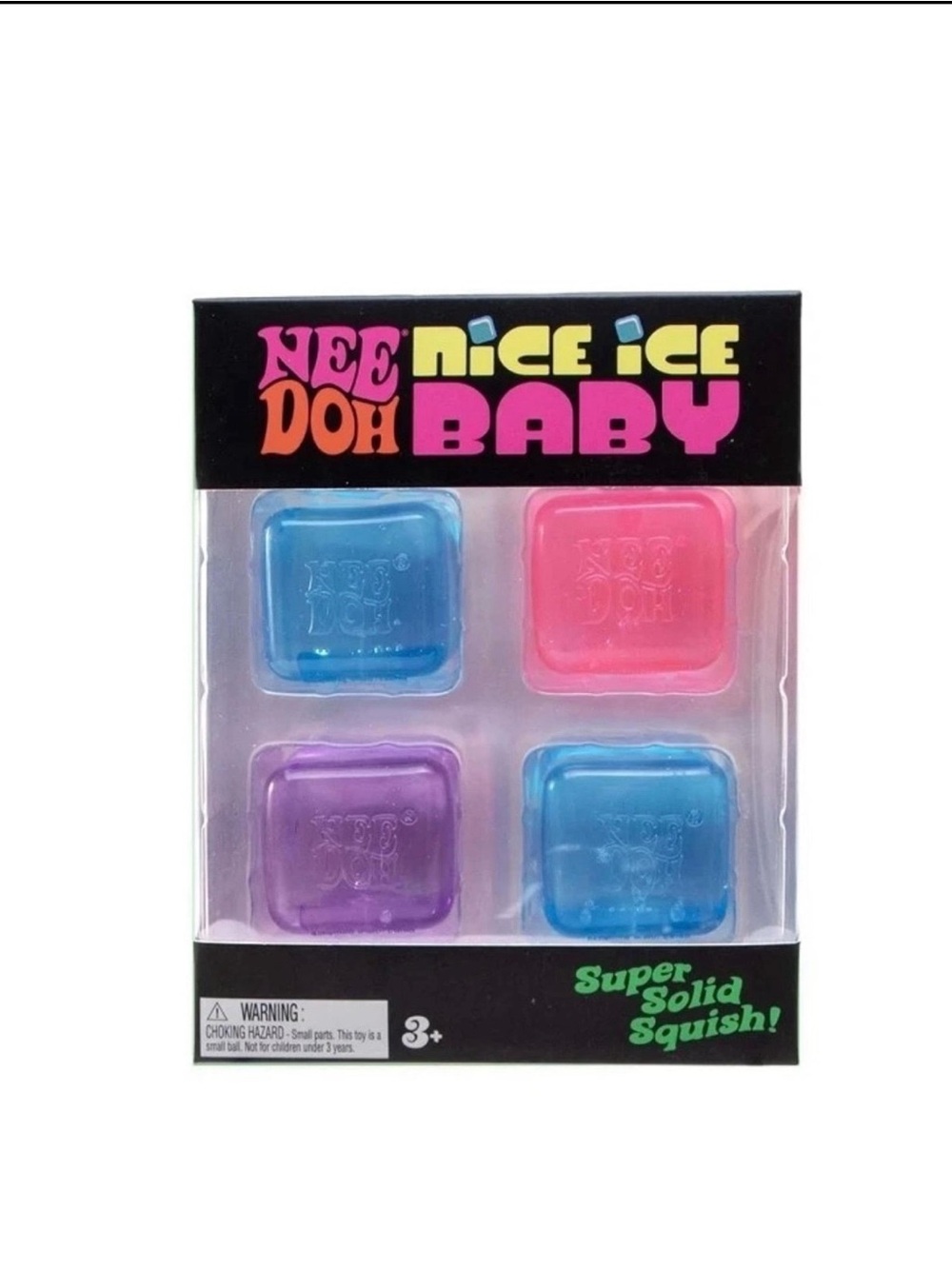 Nice Ice Baby Squishy Toy Set - Pink, Blue, Purple